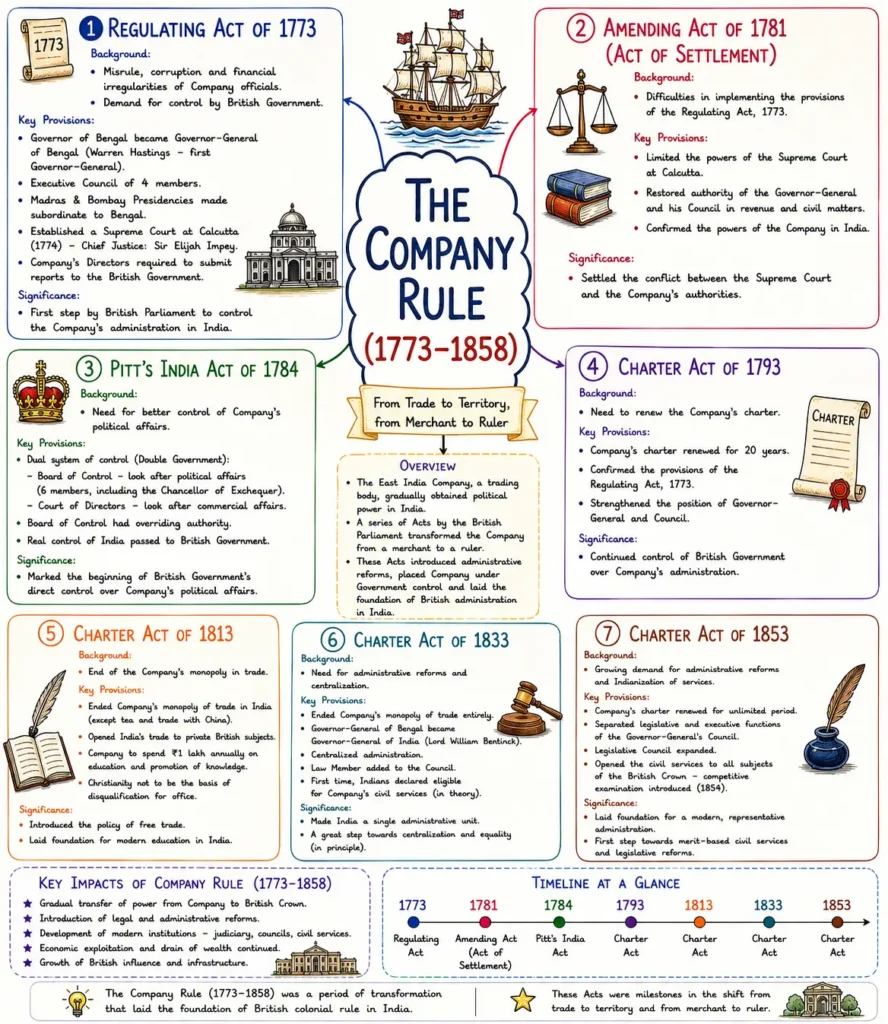 Historical Background of Indian Constitution 1 Company Rule (1773–1858)