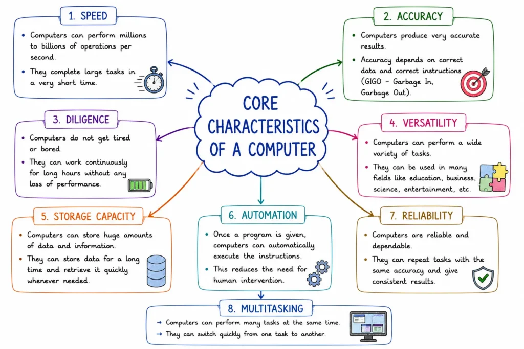 Core Characteristics of a Computer