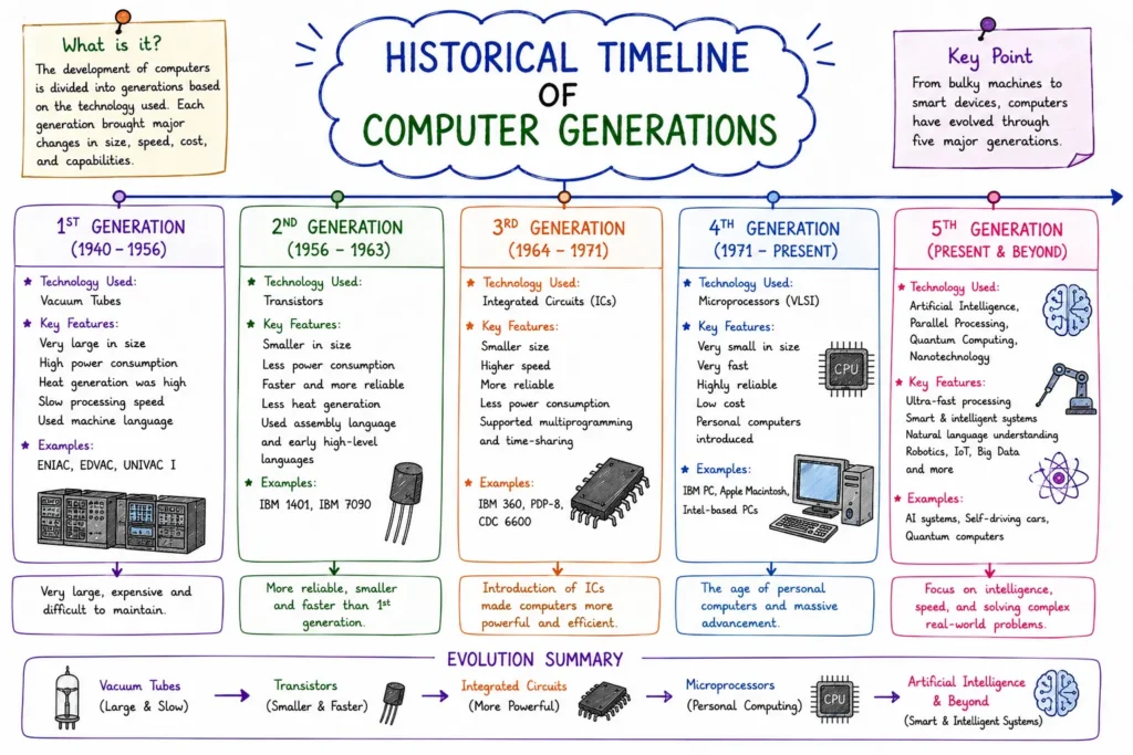 Historical Timeline of Computer Generations