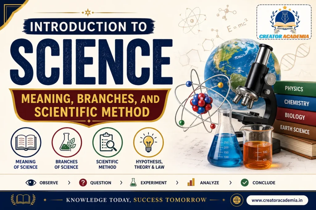 Introduction to Science: Meaning, Branches, and Scientific Method 3 Introduction to Science