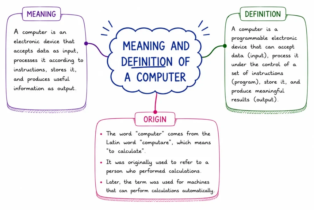 Meaning and Definition of a Computer
