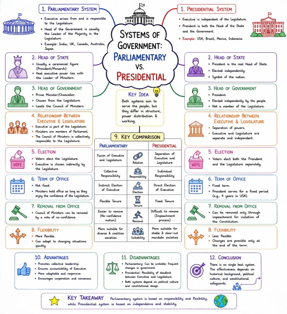Introduction to Polity: State, Government, and Constitution 3 Systems of Government - Parliamentary vs. Presidential