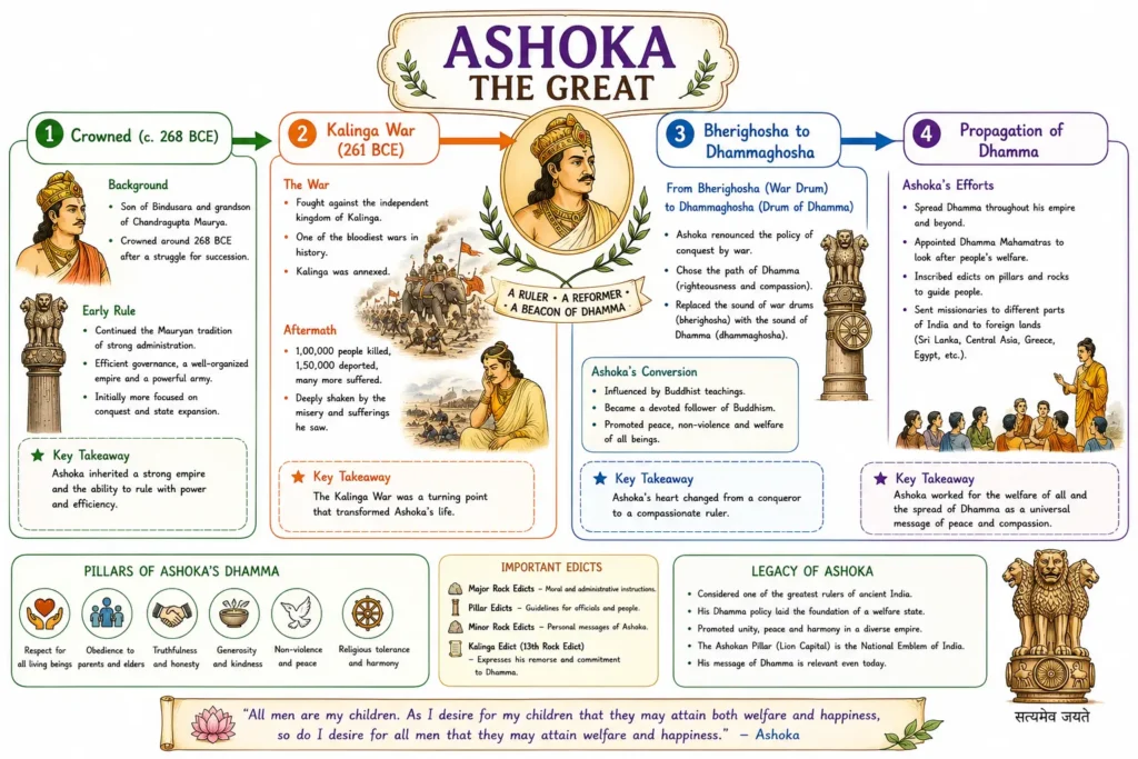 Mauryan Empire: Rise, Administration, Ashoka, and Decline 3 Ashoka the Great
