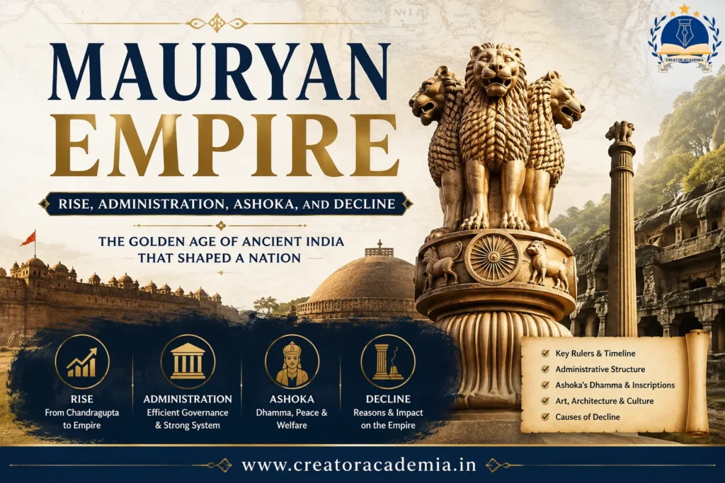 Mauryan Empire: Rise, Administration, Ashoka, and Decline 7 Mauryan Empire