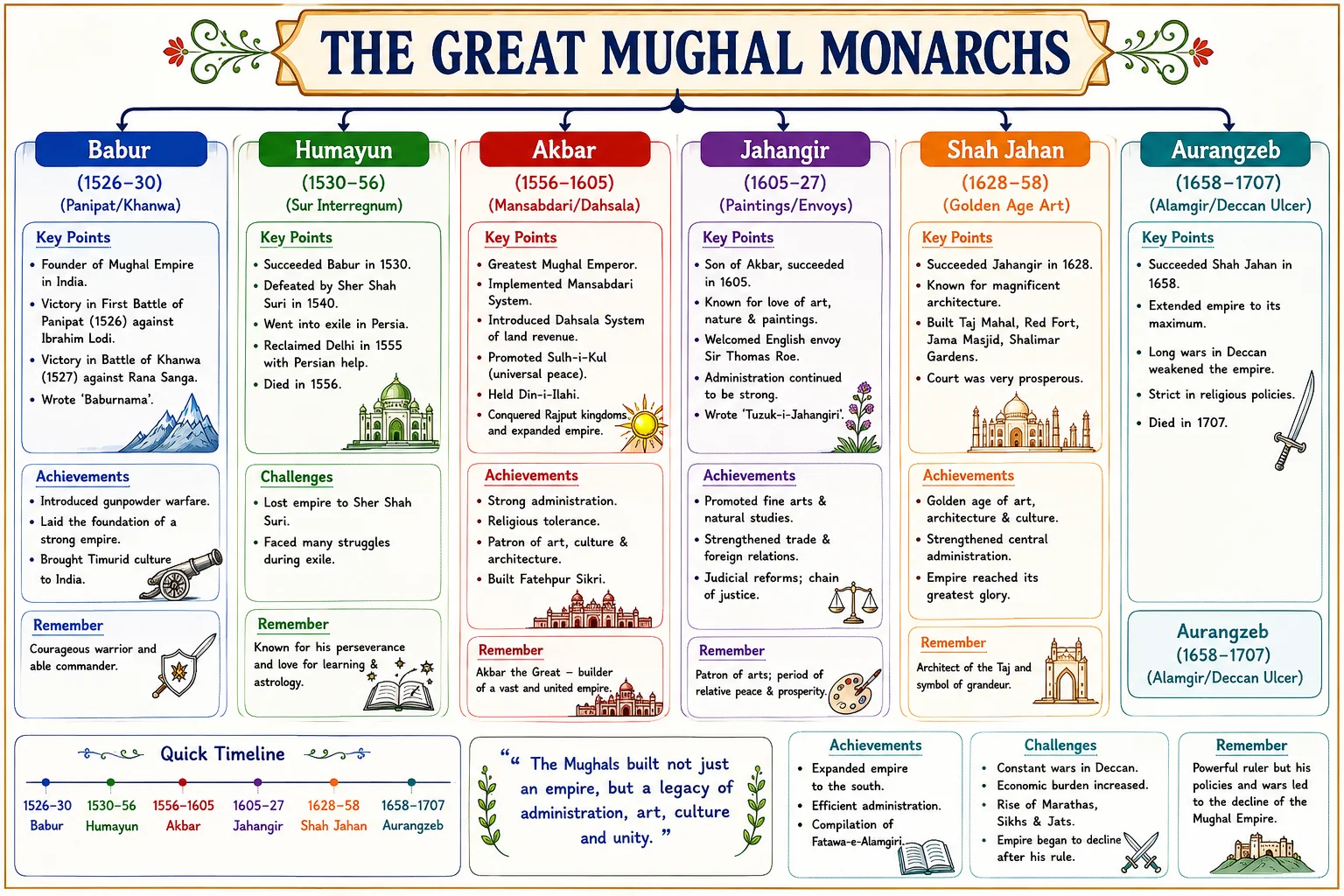 The Great Mughal Monarchs