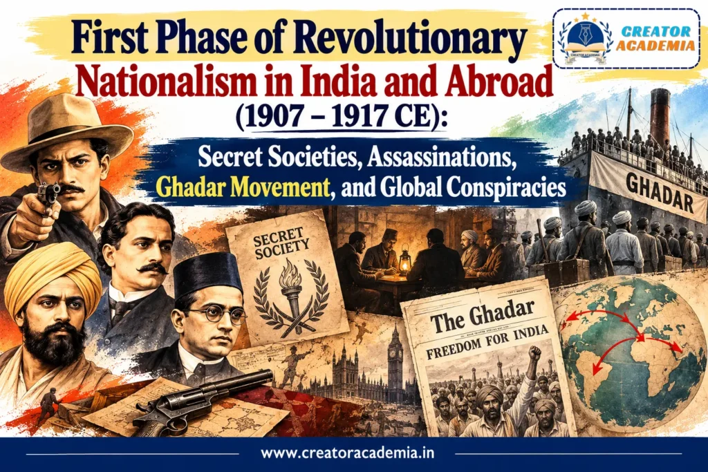 First Phase of Revolutionary Nationalism in India and Abroad (1907 – 1917 CE) 10 First Phase of Revolutionary Nationalism in India