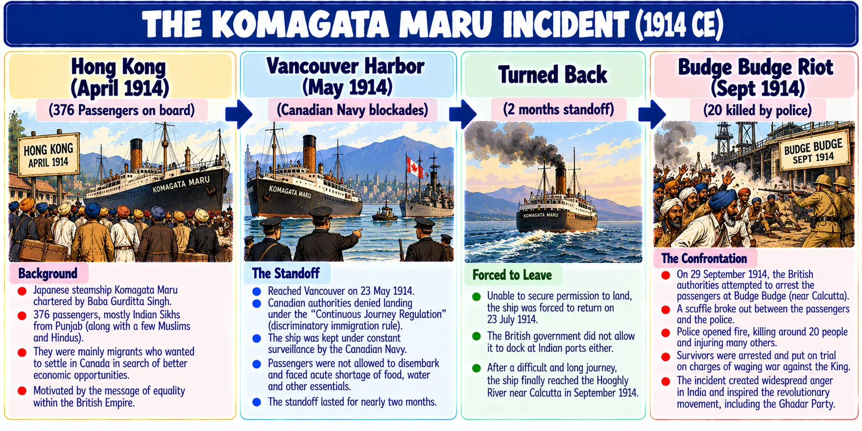 The Komagata Maru Incident 1914 Chronology