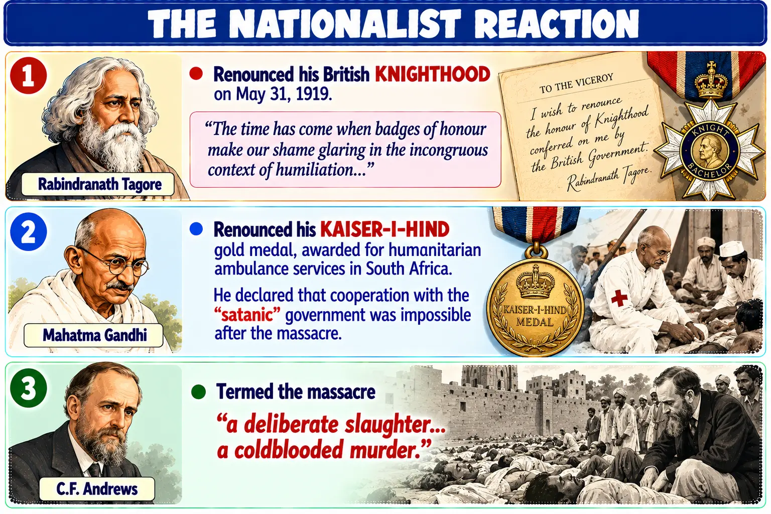 Nationalist Reactions: Tagore, Gandhi, and CF Andrews