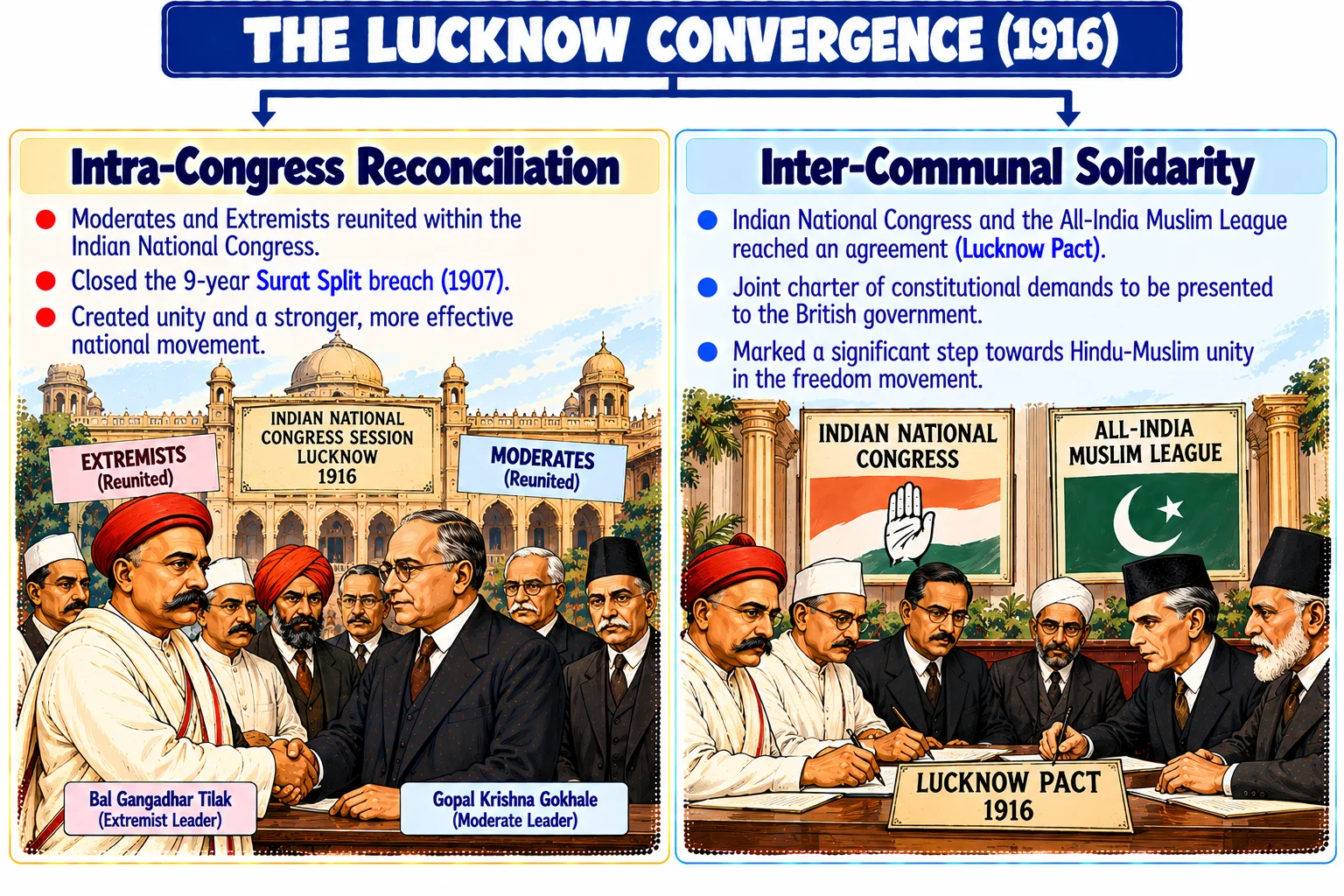 The Lucknow Convergence 1916: Intra-Congress and Inter-Communal Unity