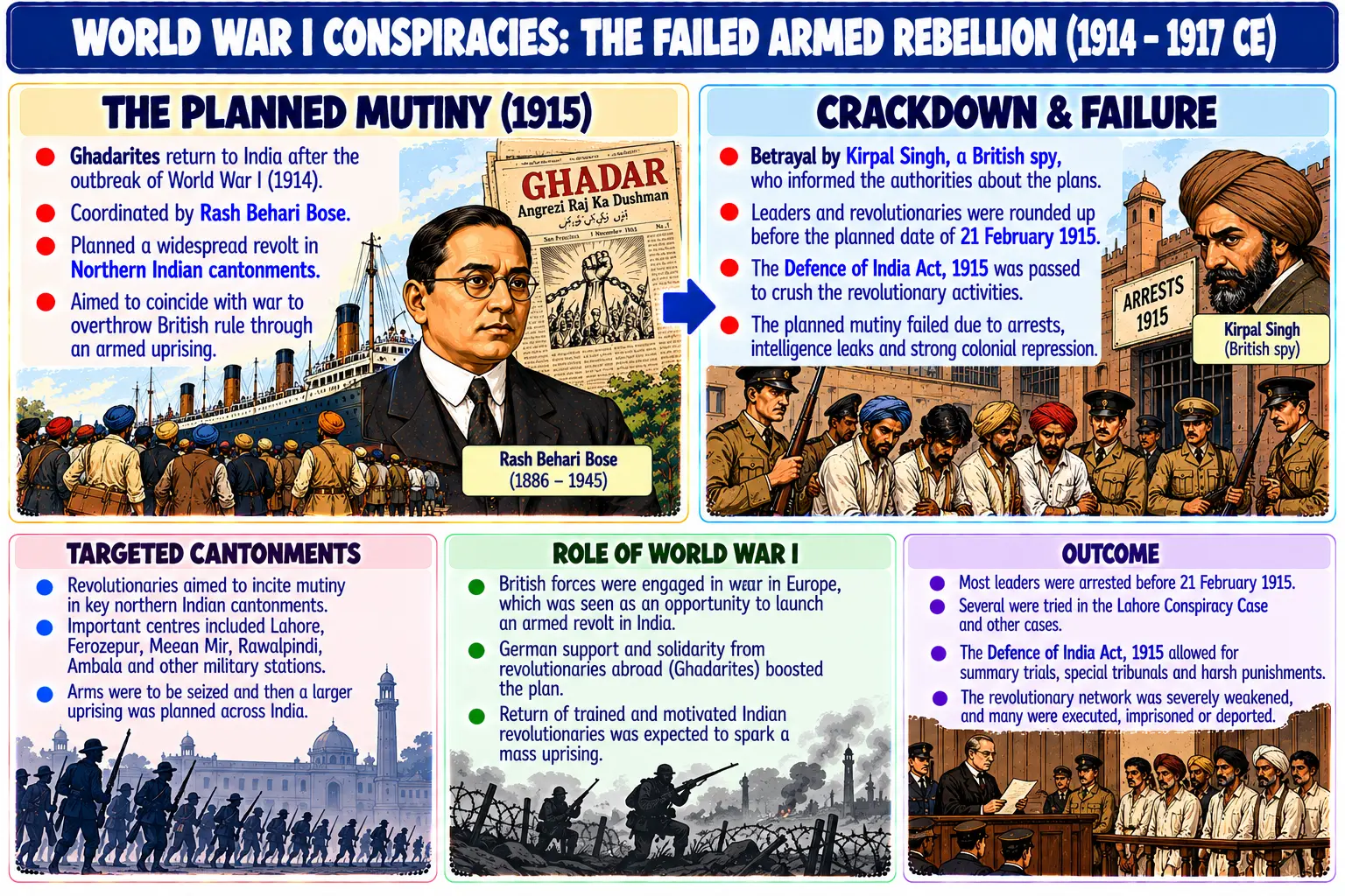 World War I Conspiracies: The Failed Armed Rebellion Chart